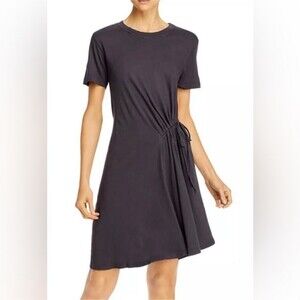 Current/Elliott The Poppy Jersey Knit Dress Size 0 Black New